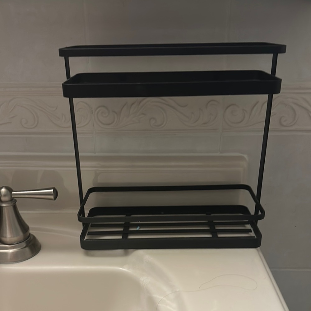 Black Metal Bathroom Shelf
